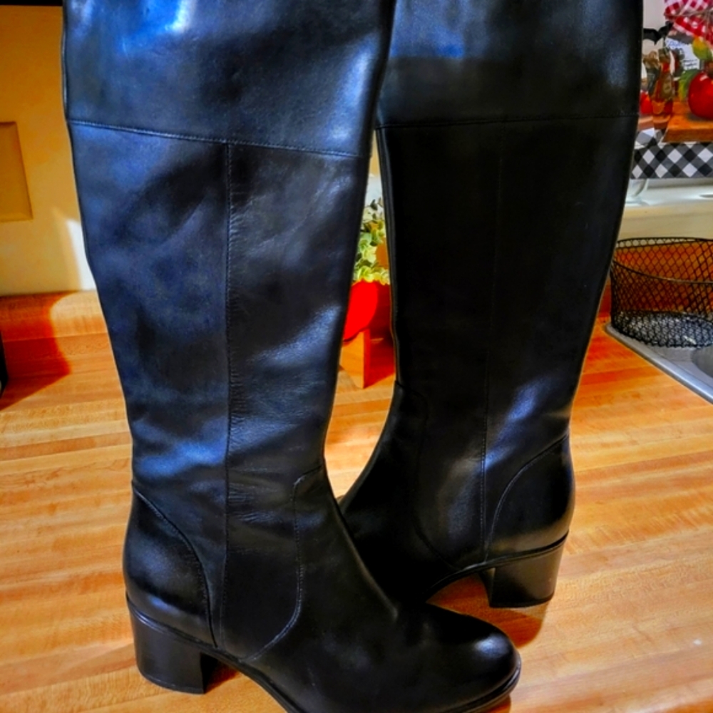 Real leather boots